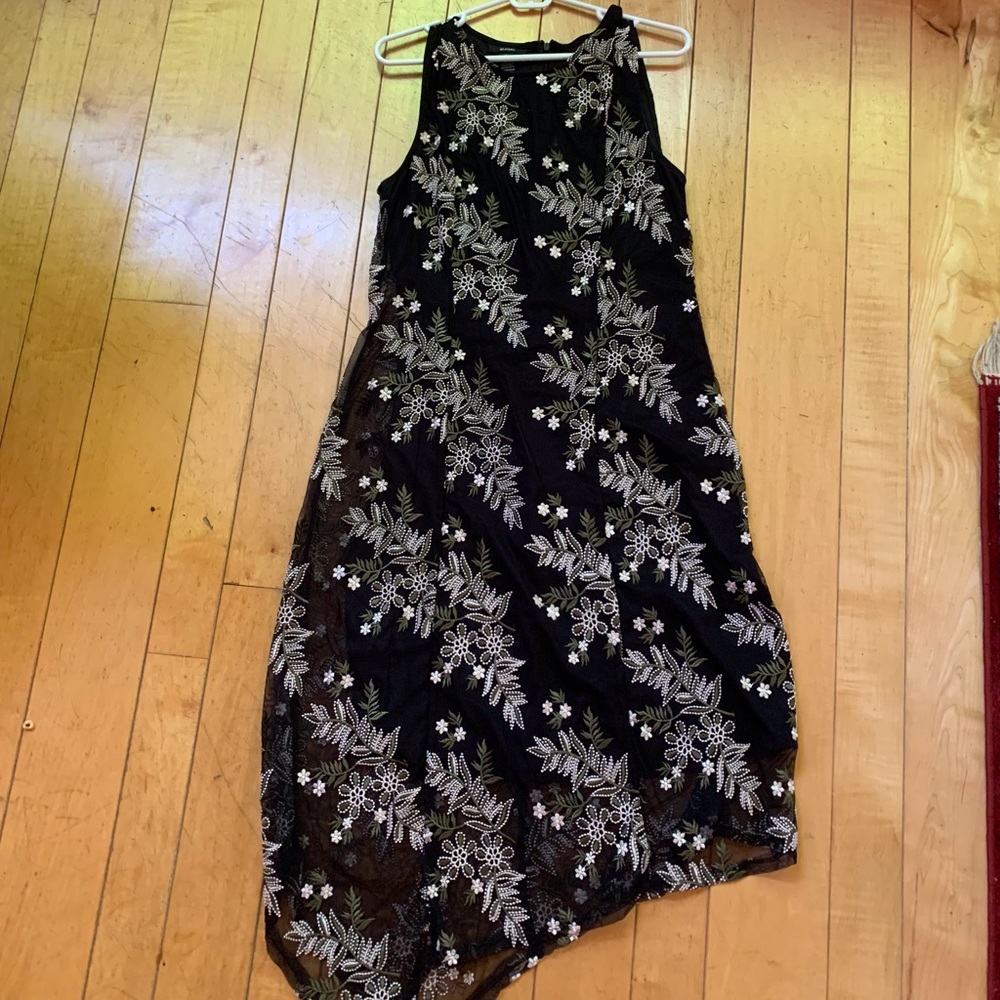 Alfani black mesh dress
